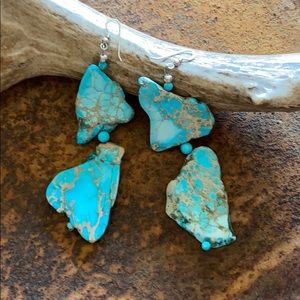 Jasper dangle earrings